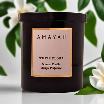 شمعة الصويا من وايت فلورا